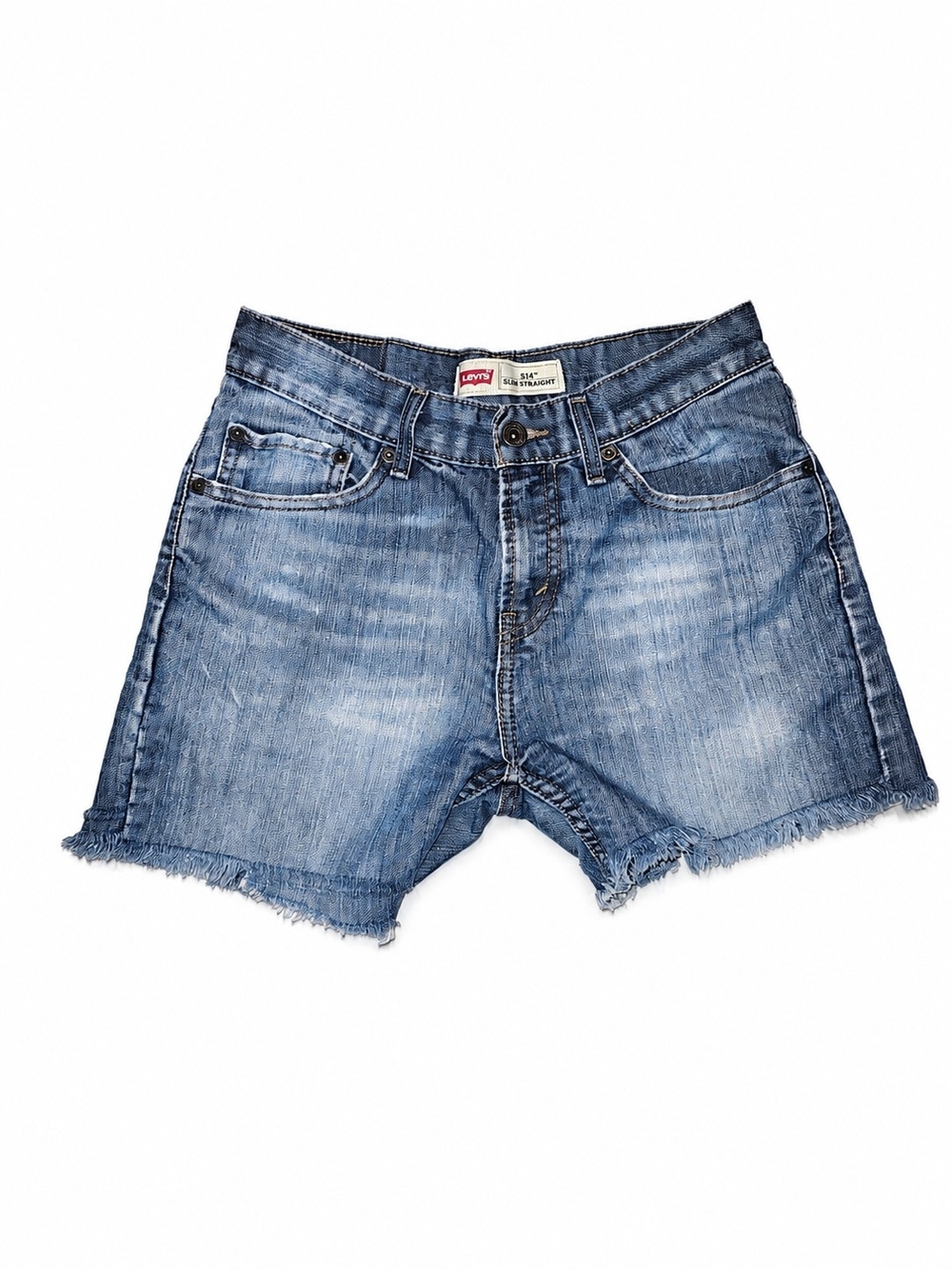 Levi’s 514 Cutoff Denim Shorts W28 Distressed Raw Hem Jorts